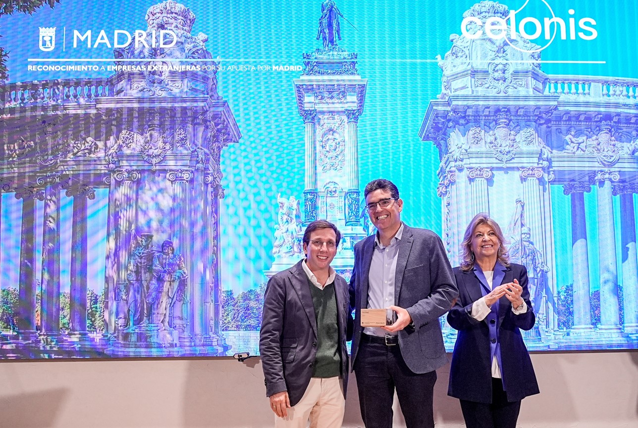 El Ayuntamiento de Madrid reconoce la contribución de Celonis al crecimiento económico de la ciudad