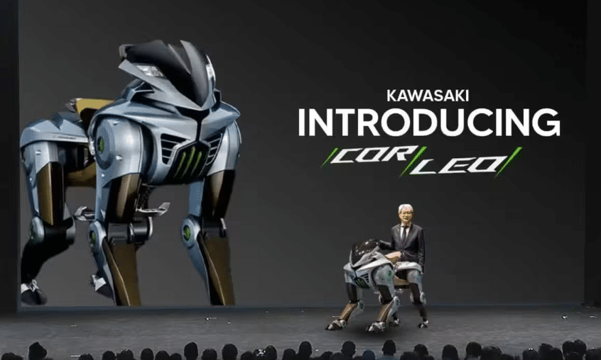 Kawasaki Corleo: la moto robótica que camina como una cabra montesa