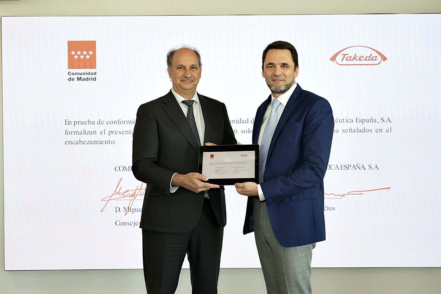 La Comunidad de Madrid y Takeda se alían para incorporar IA en la sanidad pública y fomentar la innovación digital