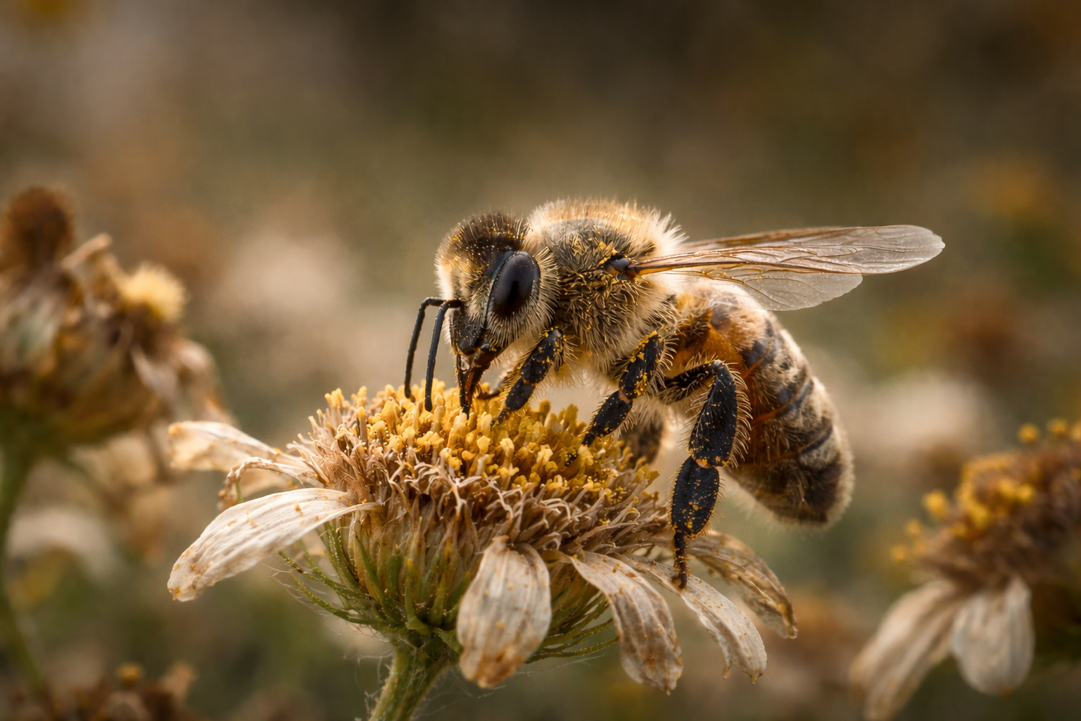 El hambre fuerza a las abejas a crecer antes de tiempo