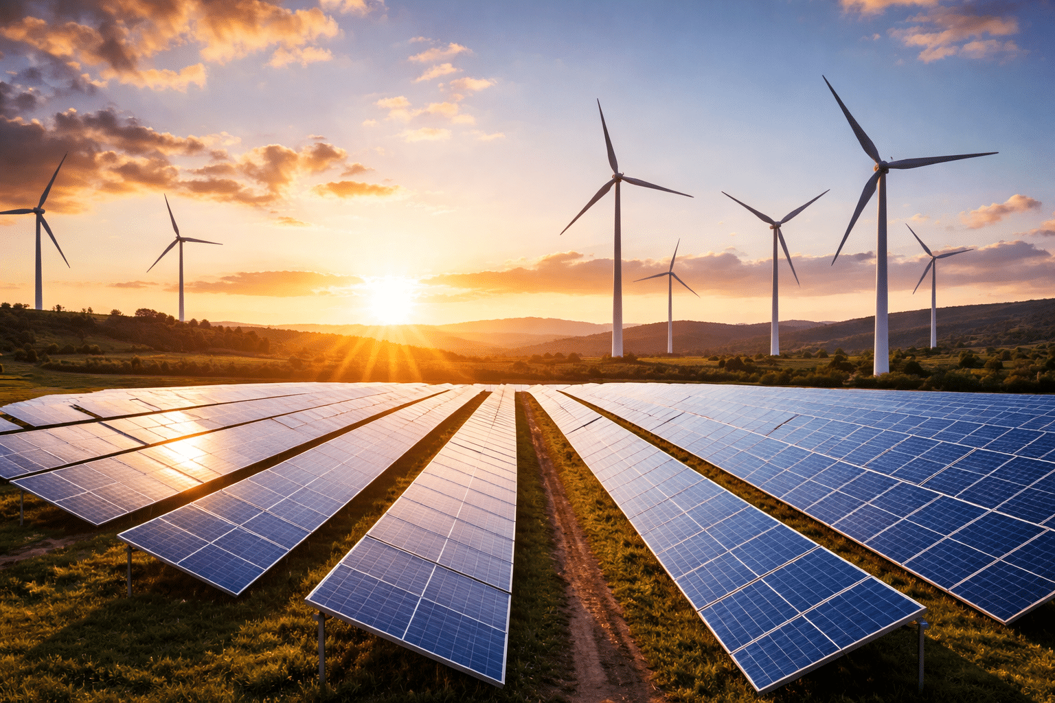 Las energías eólica y solar superan por primera vez a los combustibles fósiles en generar electricidad