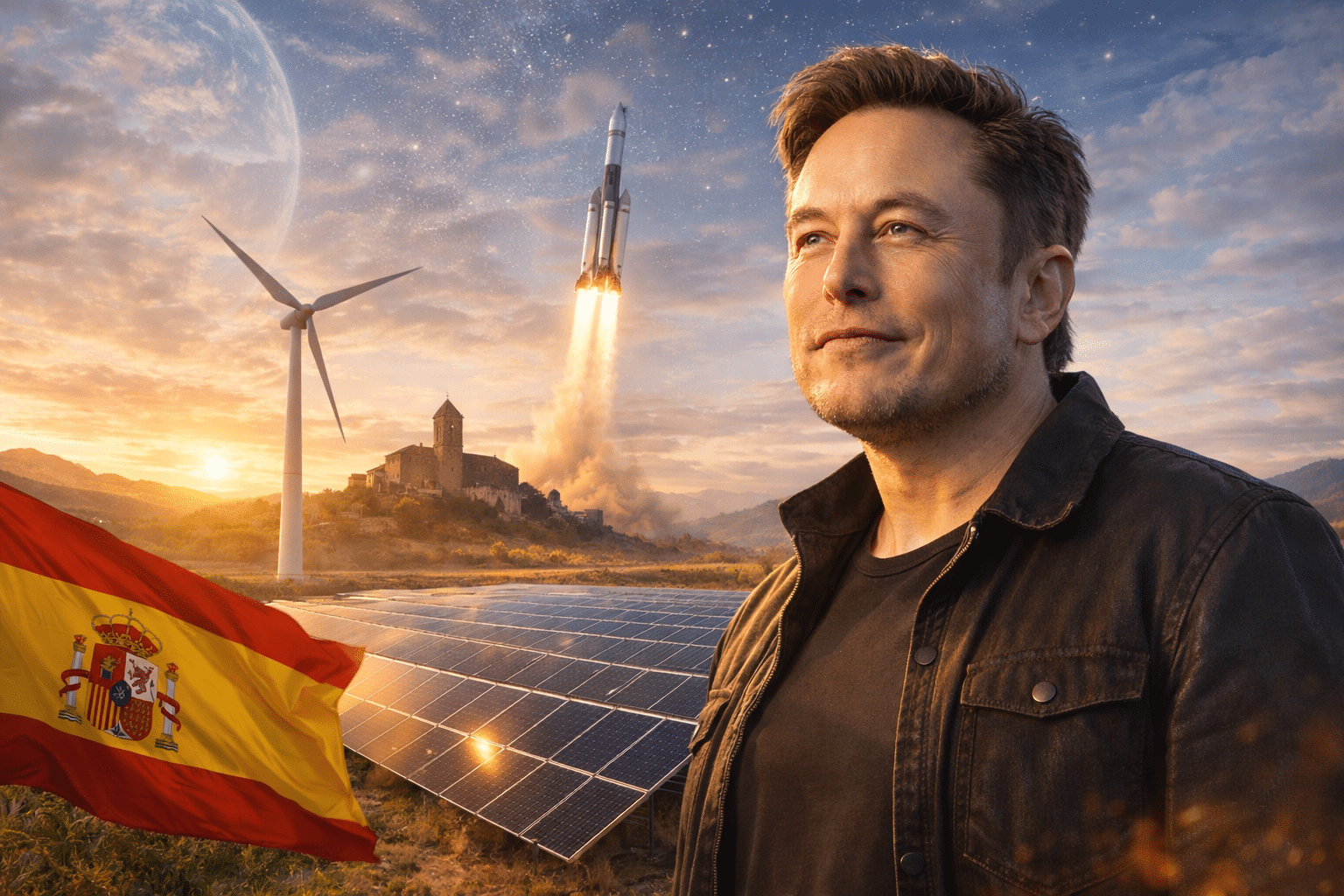 Elon Musk propone usar la España vaciada como gran polo solar para abastecer de energía a Europa