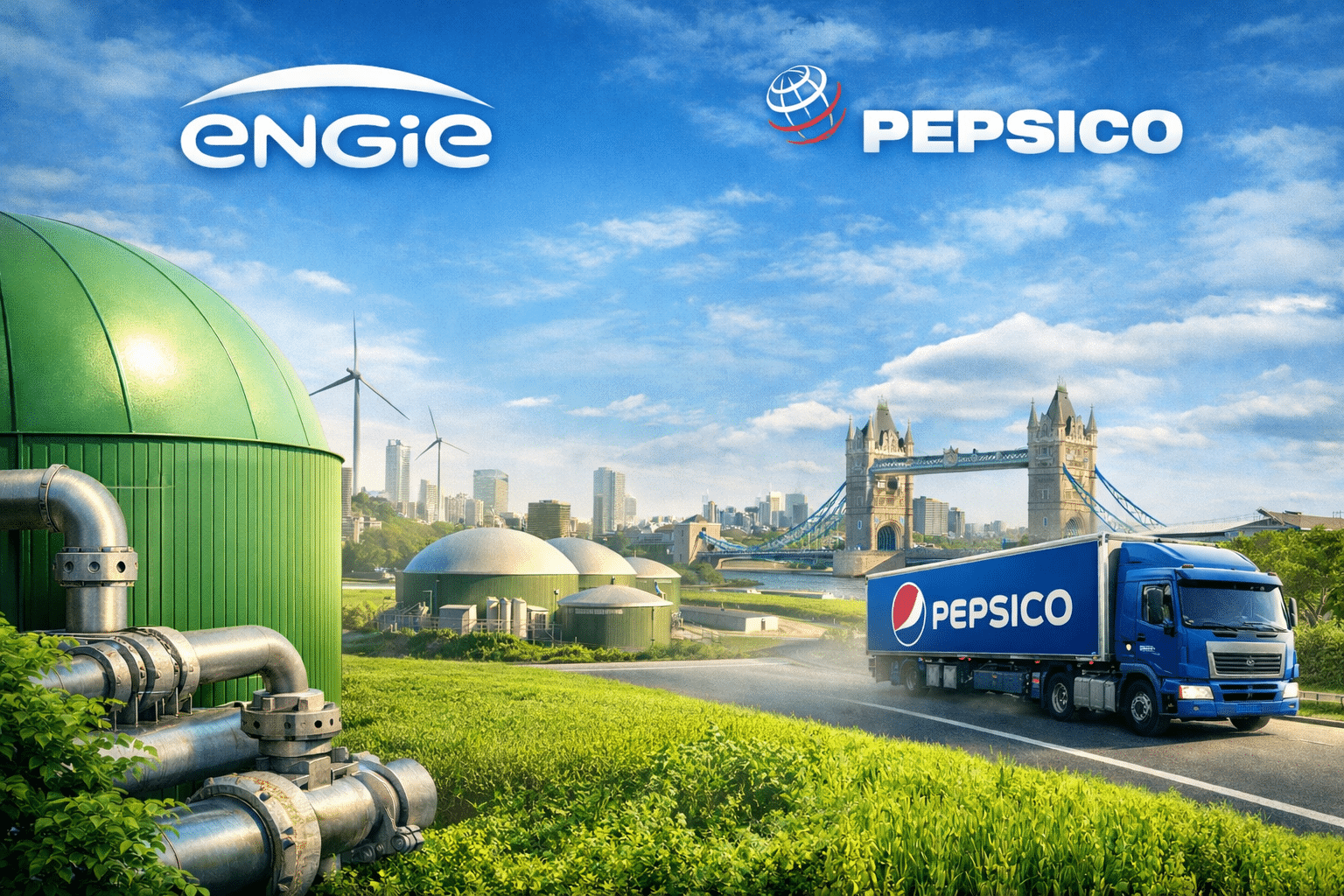 ENGIE y PepsiCo sellan un acuerdo de biometano a 10 años para reducir emisiones en Reino Unido