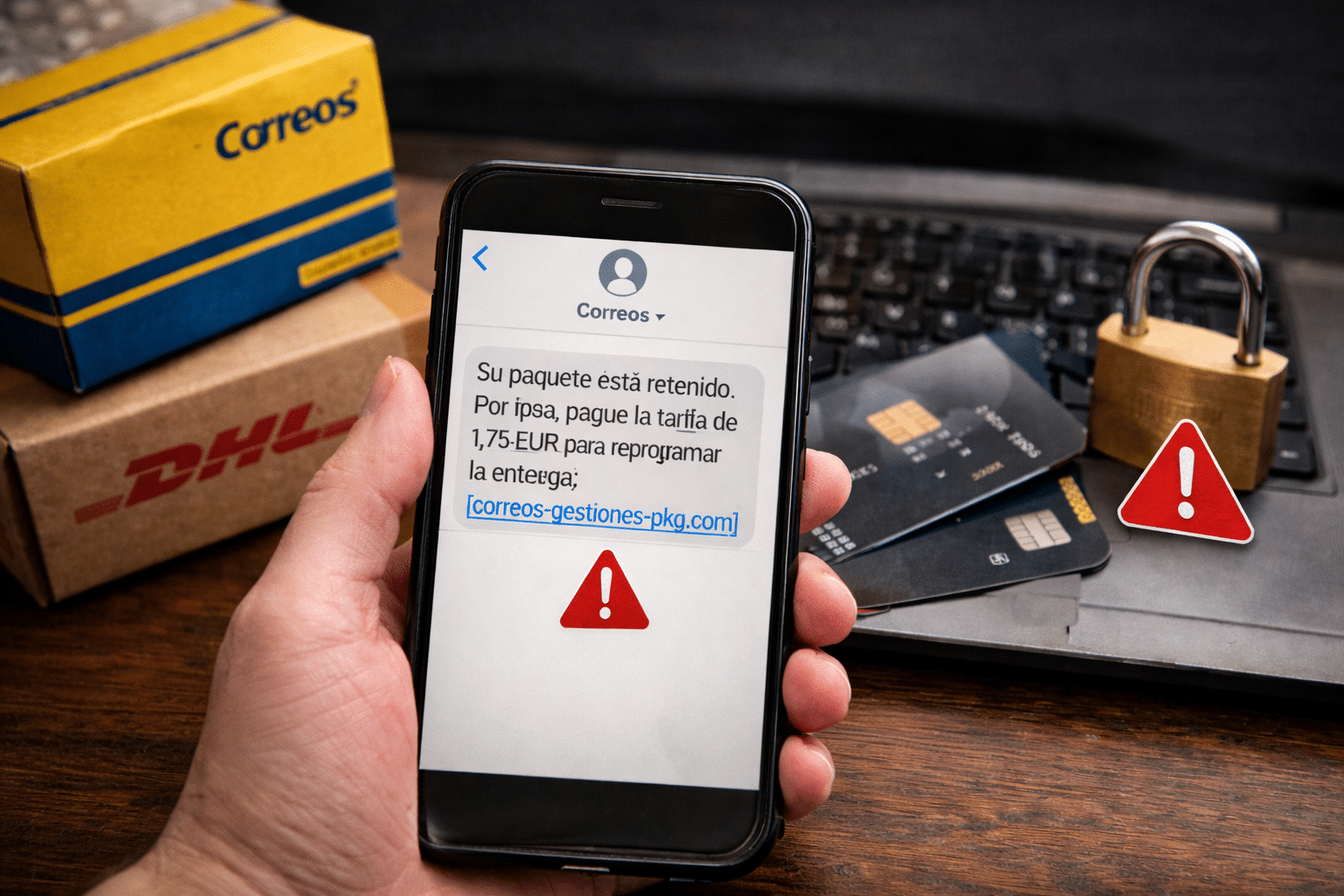 La estafa del “paquete retenido” repunta en plena campaña de rebajas