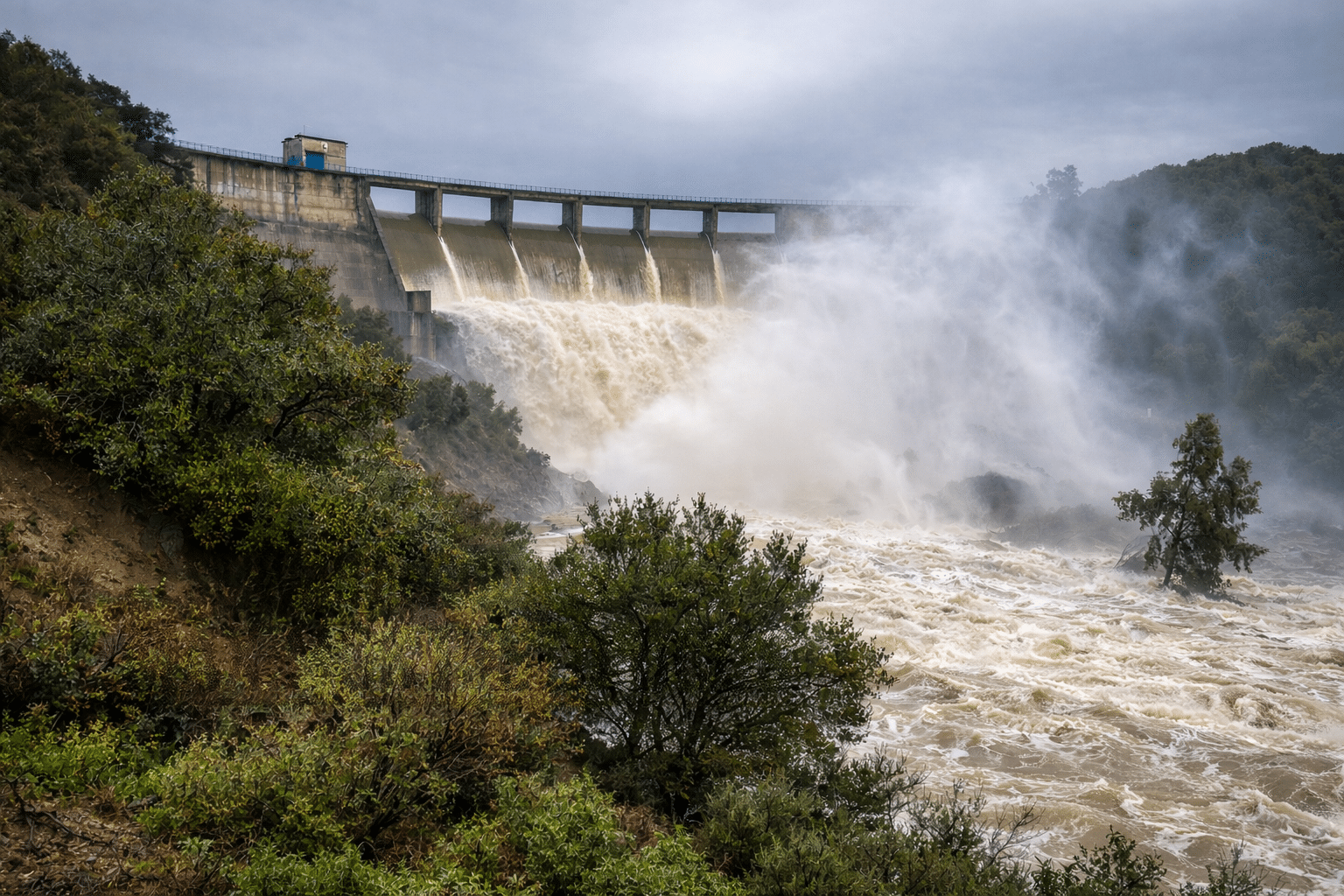 Las lluvias elevan los embalses españoles a niveles récord en más de una década
