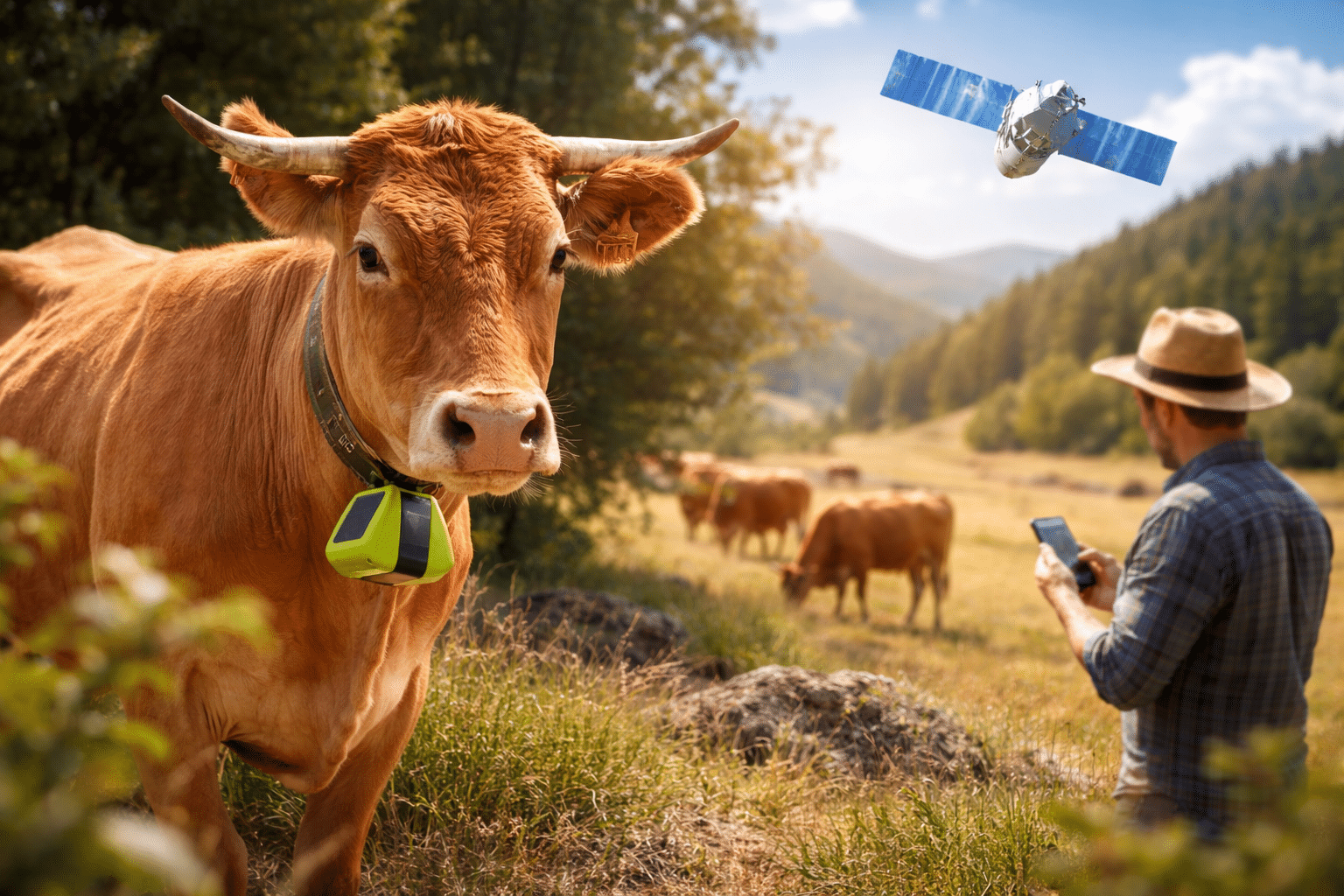 El IoT llega al campo: monitorización de ganado vía satélite sin cobertura móvil
