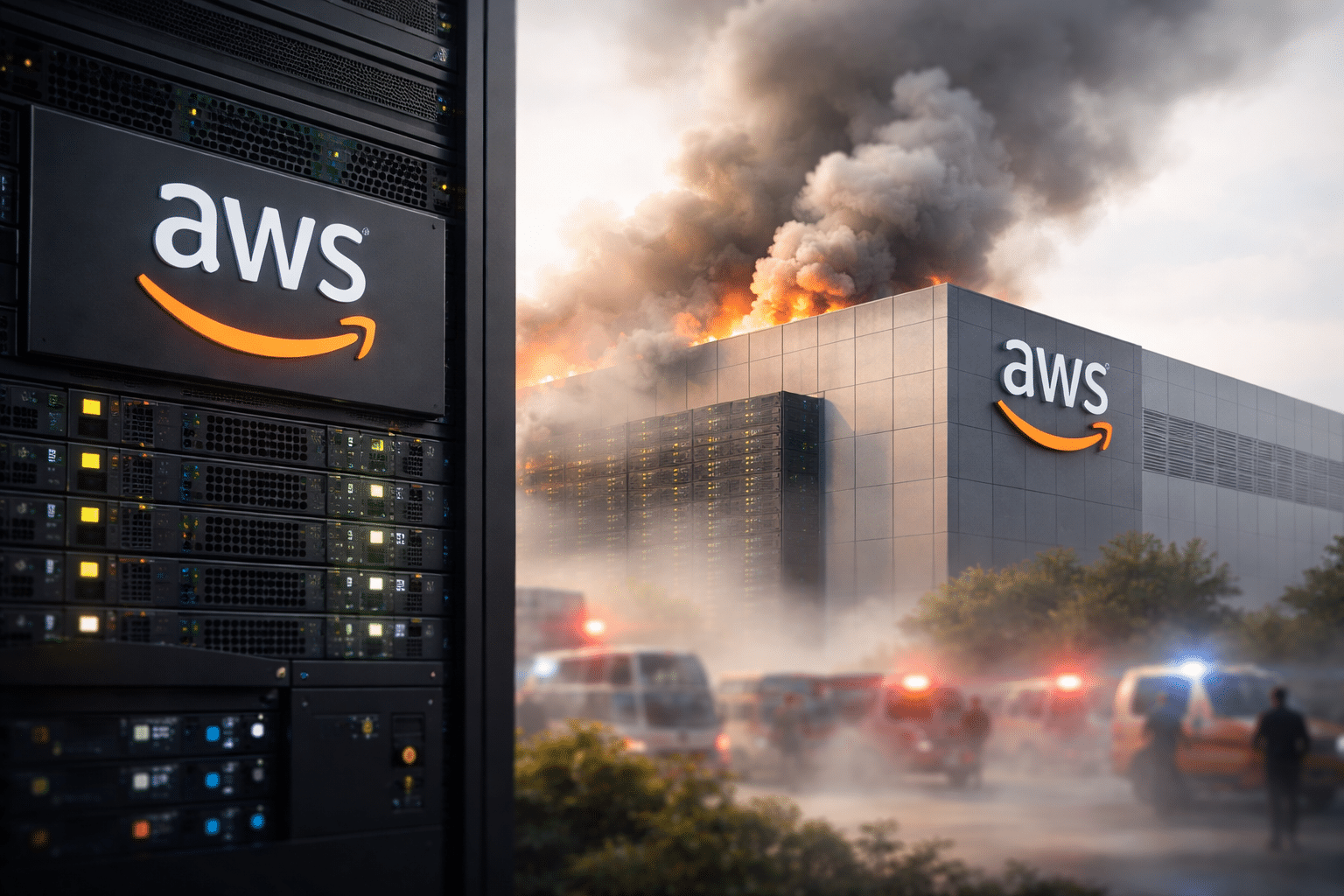 AWS sufre una interrupción tras un incendio en Emiratos