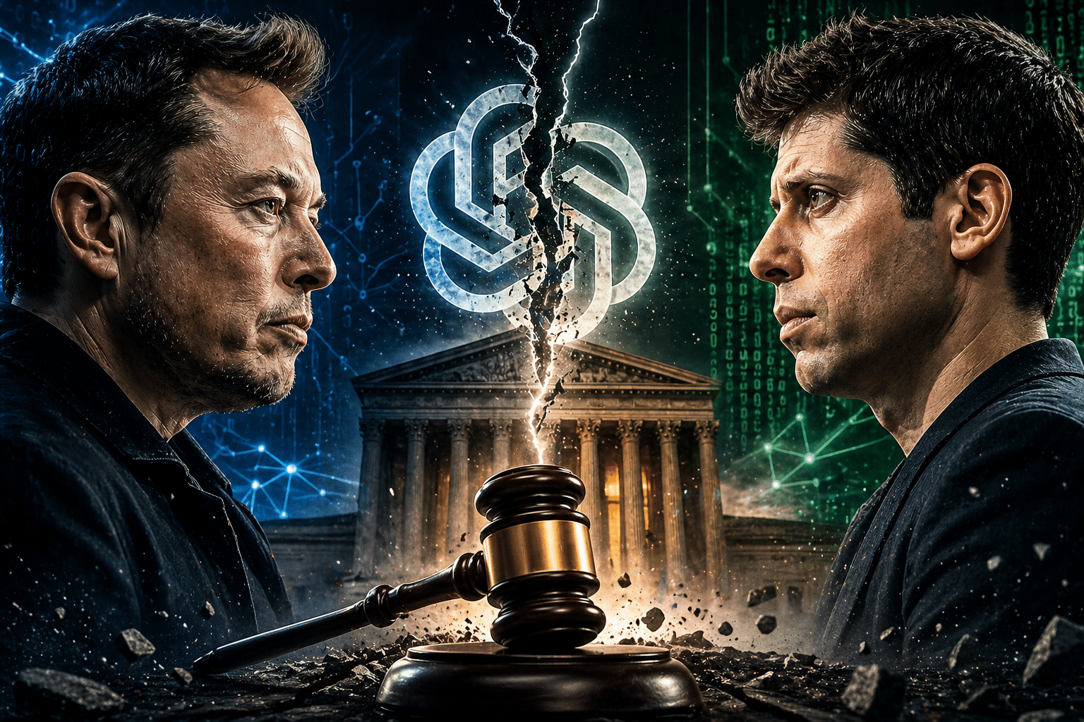 Arranca el «juicio del siglo» en la IA: Elon Musk vs Sam Altman