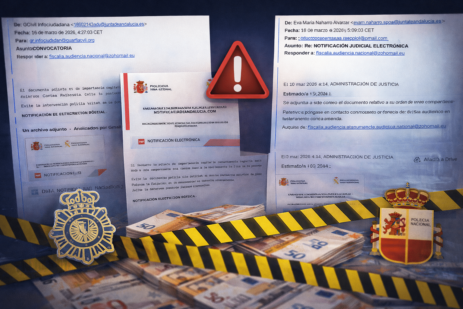 Correos falsos, amenazas reales: el fraude que suplanta a las autoridades para estafar miles de euros