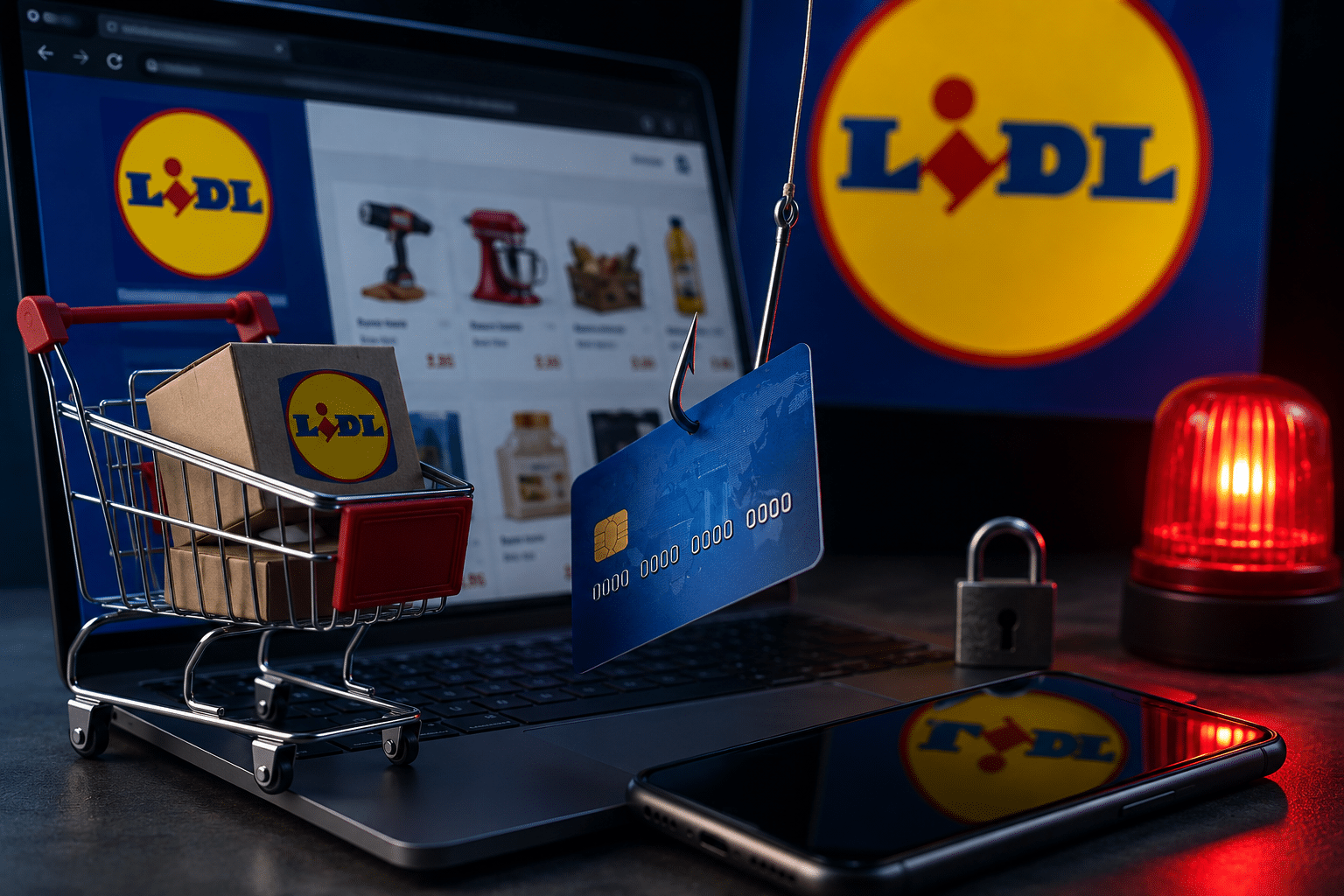 INCIBE alerta sobre una campaña fraudulenta que suplanta la tienda online de Lidl para robar datos personales y bancarios