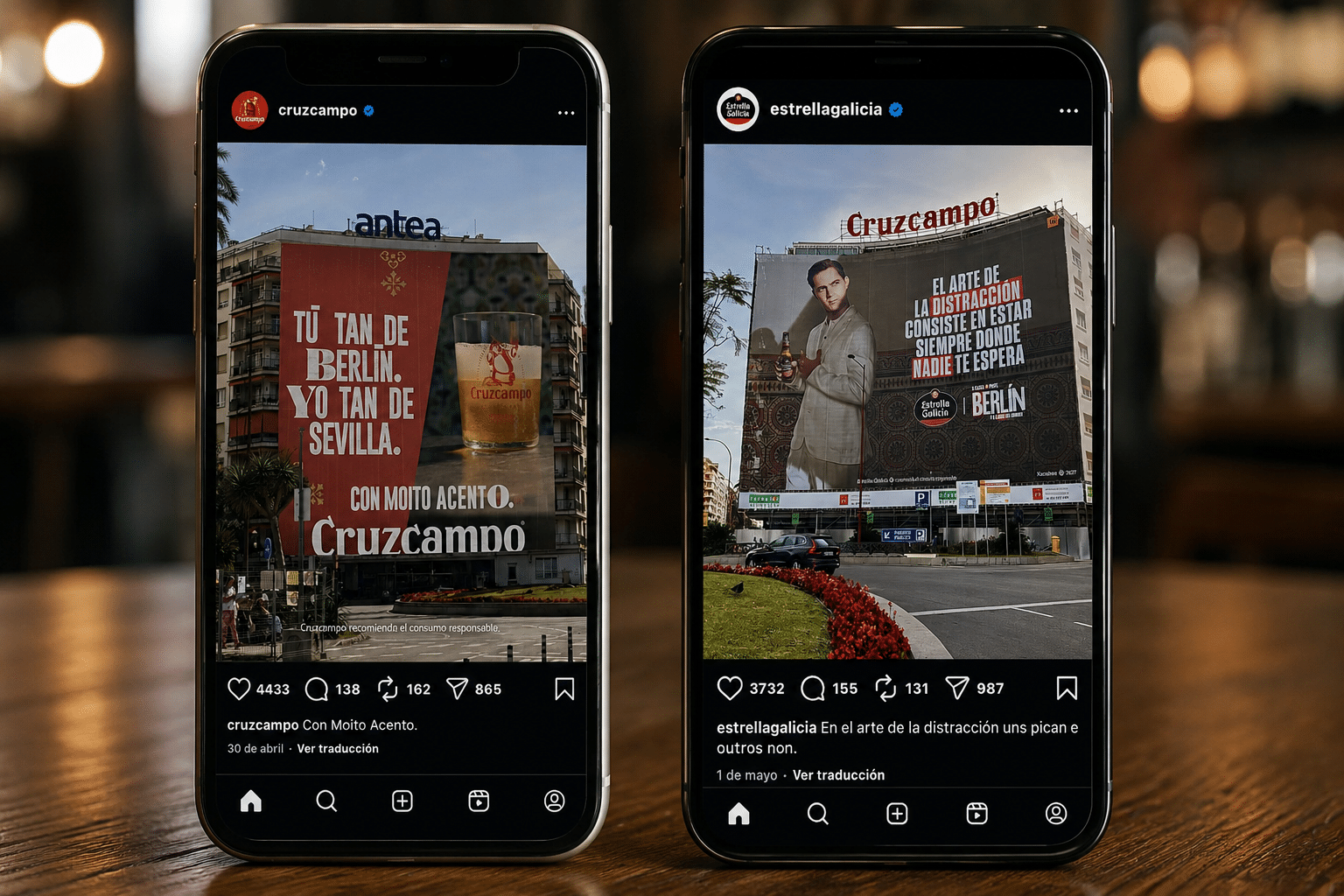Estrella Galicia desafía a Cruzcampo en Sevilla y desata una batalla viral entre marcas
