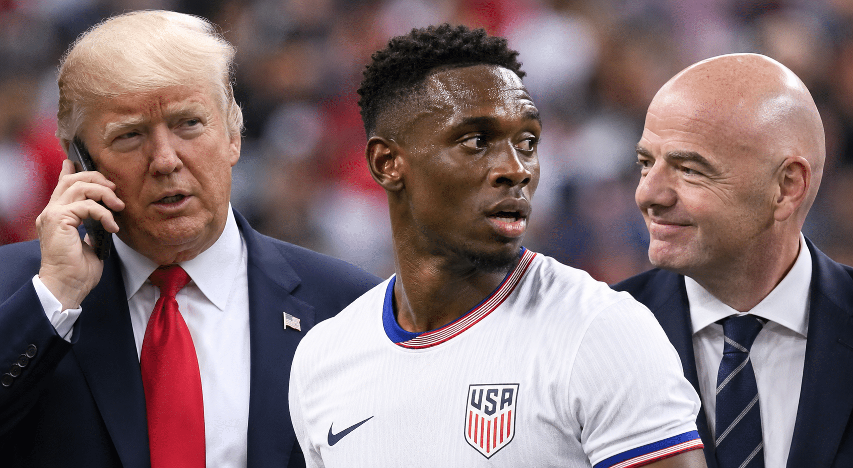 Trump interviene en el Mundial y la FIFA desata la polémica al quitar una tarjeta roja a Balogun