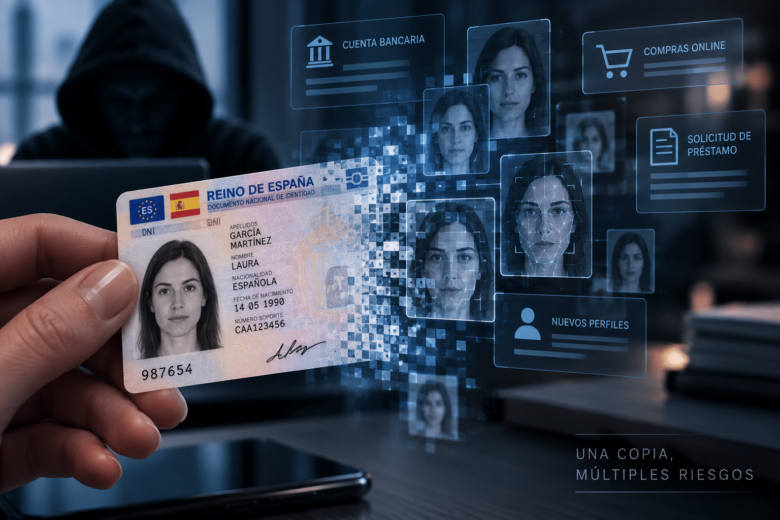 Tu DNI en una imagen: el riesgo de compartir una copia sin protegerla