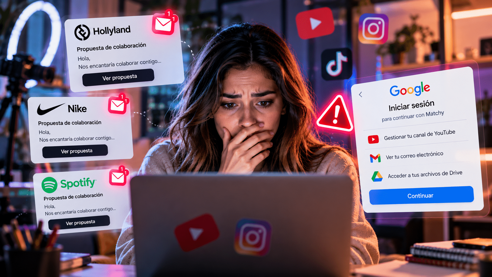 Ciberdelincuentes se hacen pasar por Nike, Spotify y otras marcas para robar cuentas de influencers