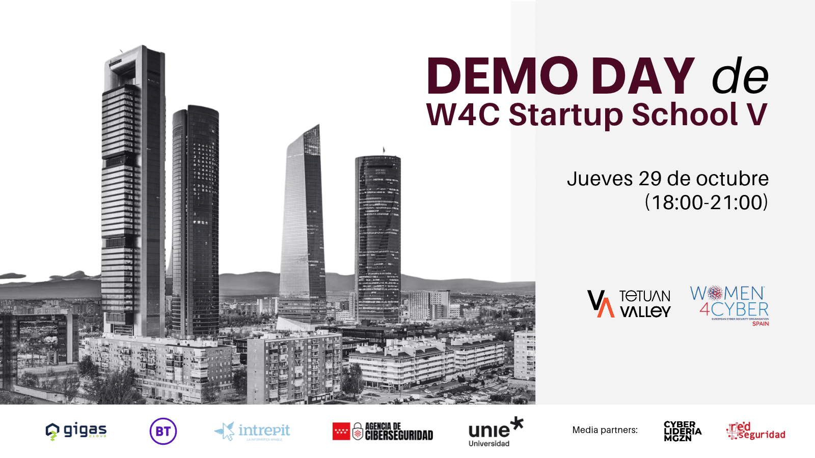 Once startups lideradas por mujeres protagonizan el Demo Day de W4C Startup School V en Madrid