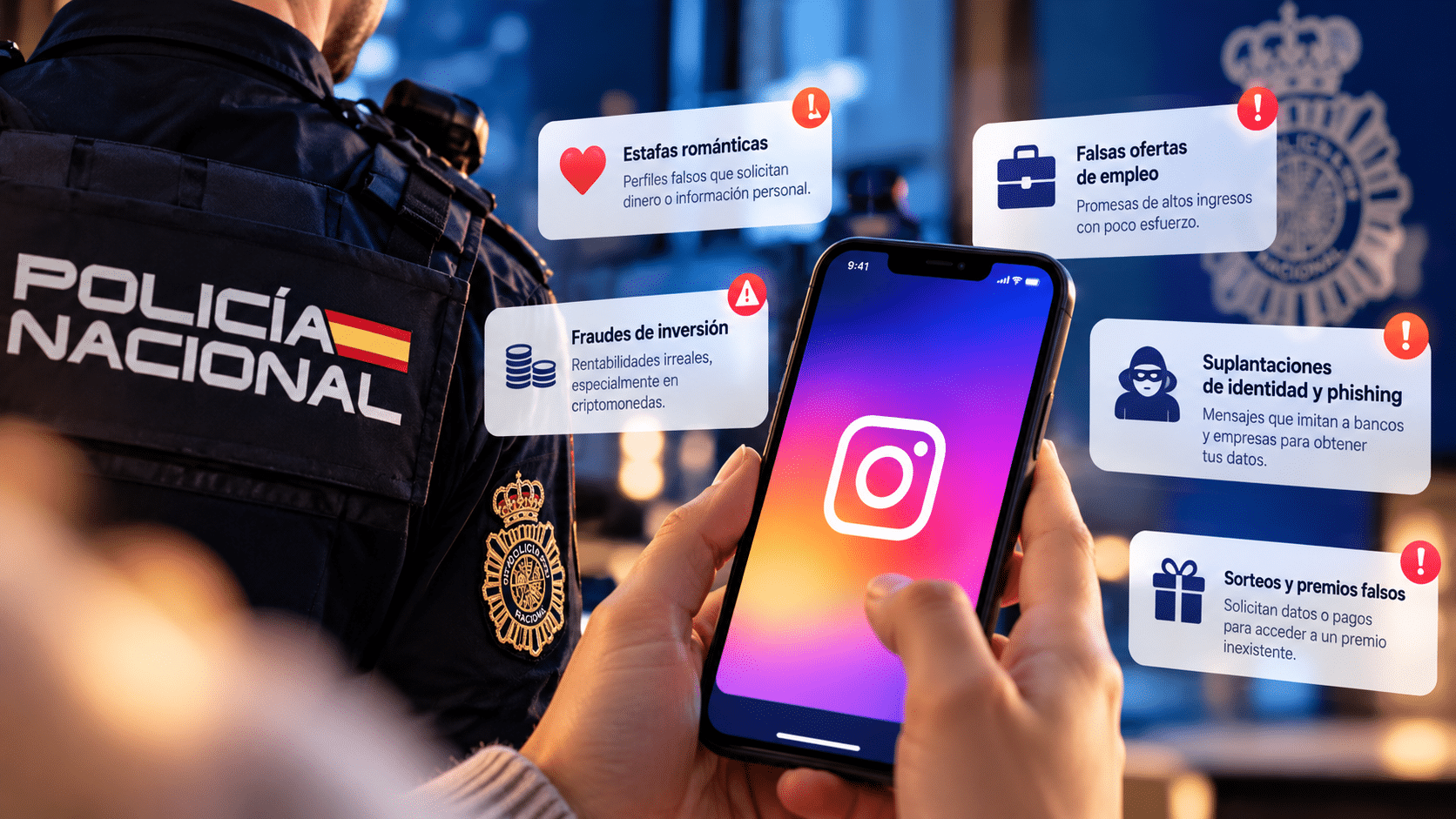 Policía Nacional y Meta ponen el foco en las estafas online: estos son los fraudes más habituales